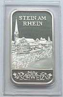 schöner 1 Silber-Unzen-Barren (31,1 Gramm) STEIN AM RHEIN
