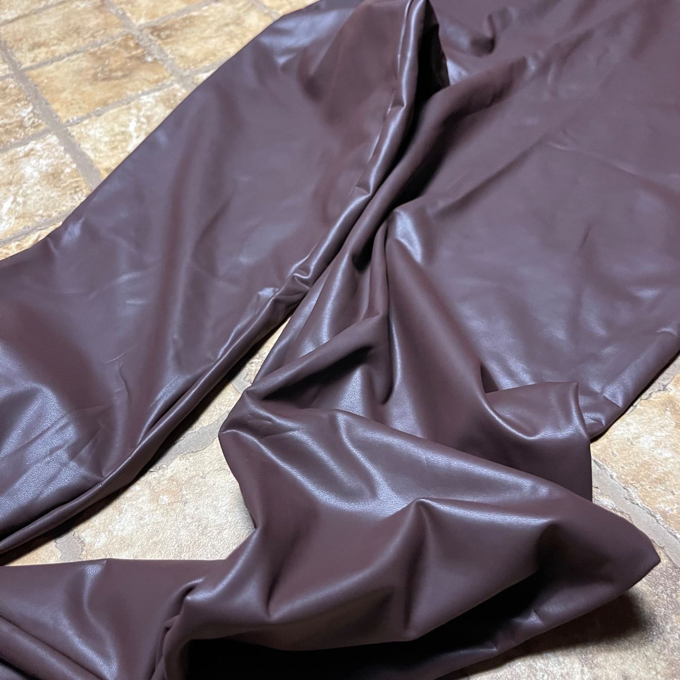 Leggings: Leggings -pelle ecco Chicorée, colore chocolate-M/L – Nuovo e nell'imballaggio originale da Gordevio venduto da LanaZimm 3