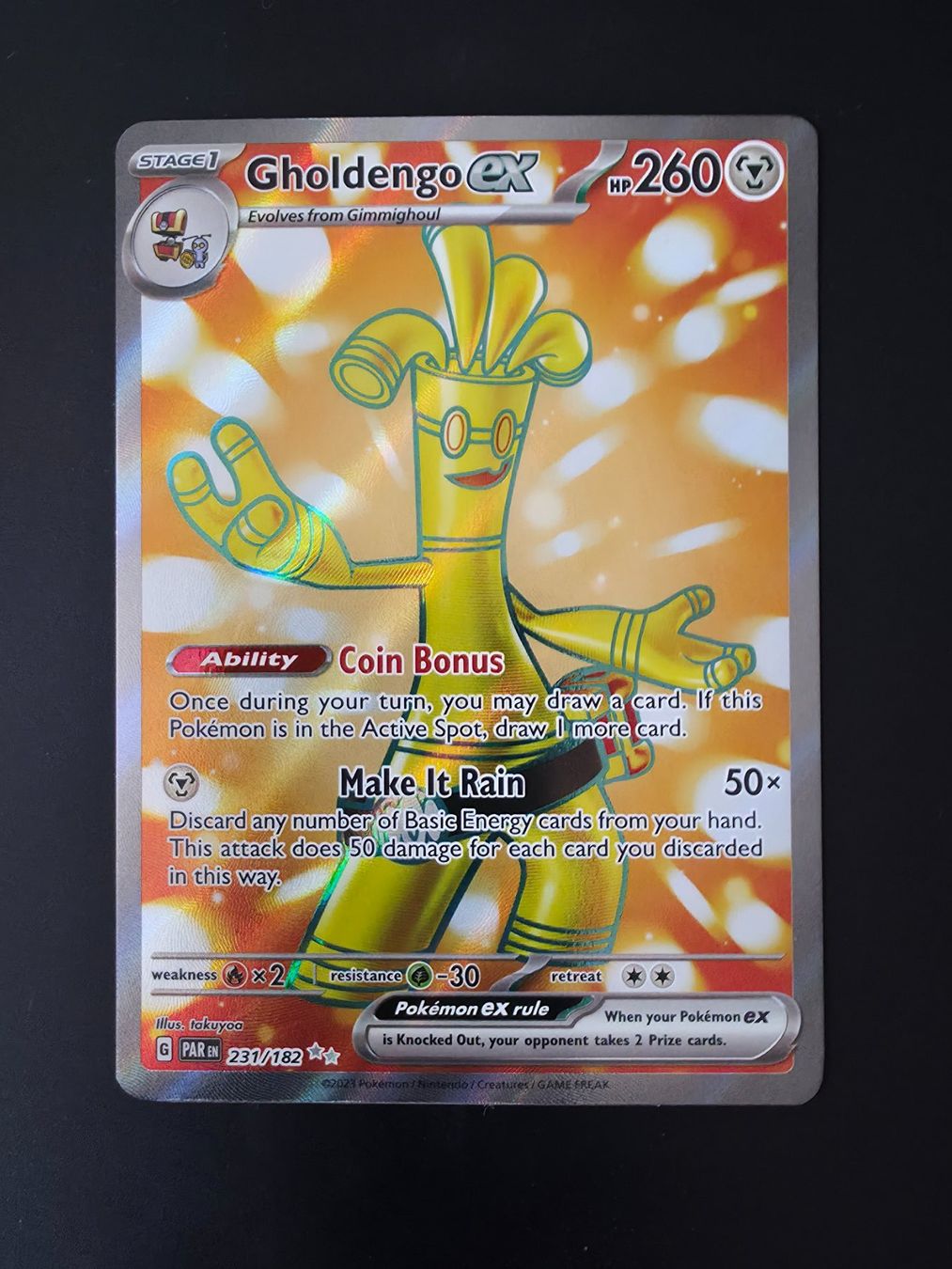 Pokémon Cartes à collectionner: Gholdengo ex (PAR 231) - Pokémon – D'occasion à Zürich par Semagets
