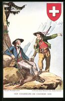 AK Les Chasseurs de Chamois 1830, Wappen