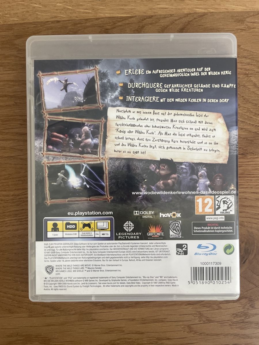 Spiele: Wo die wilden Kerle wohnen Ps3 – Gebraucht aus Hagendorn von masterchieff 1