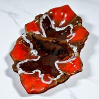 Grande corbeille à fruits avec anse céramique de VALLAURIS
