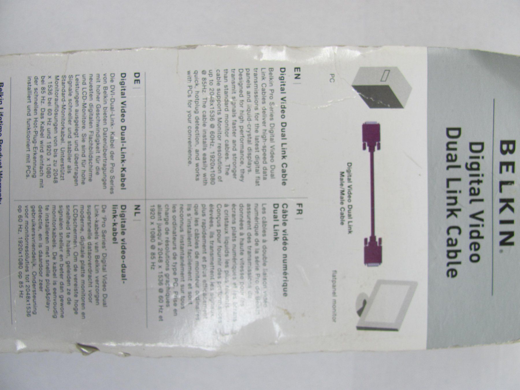 Belkin Cavi: Belkin DVI Dual Link Kabel 3M – Nuovo e nell'imballaggio originale da Uerkheim venduto da Justi.y 3