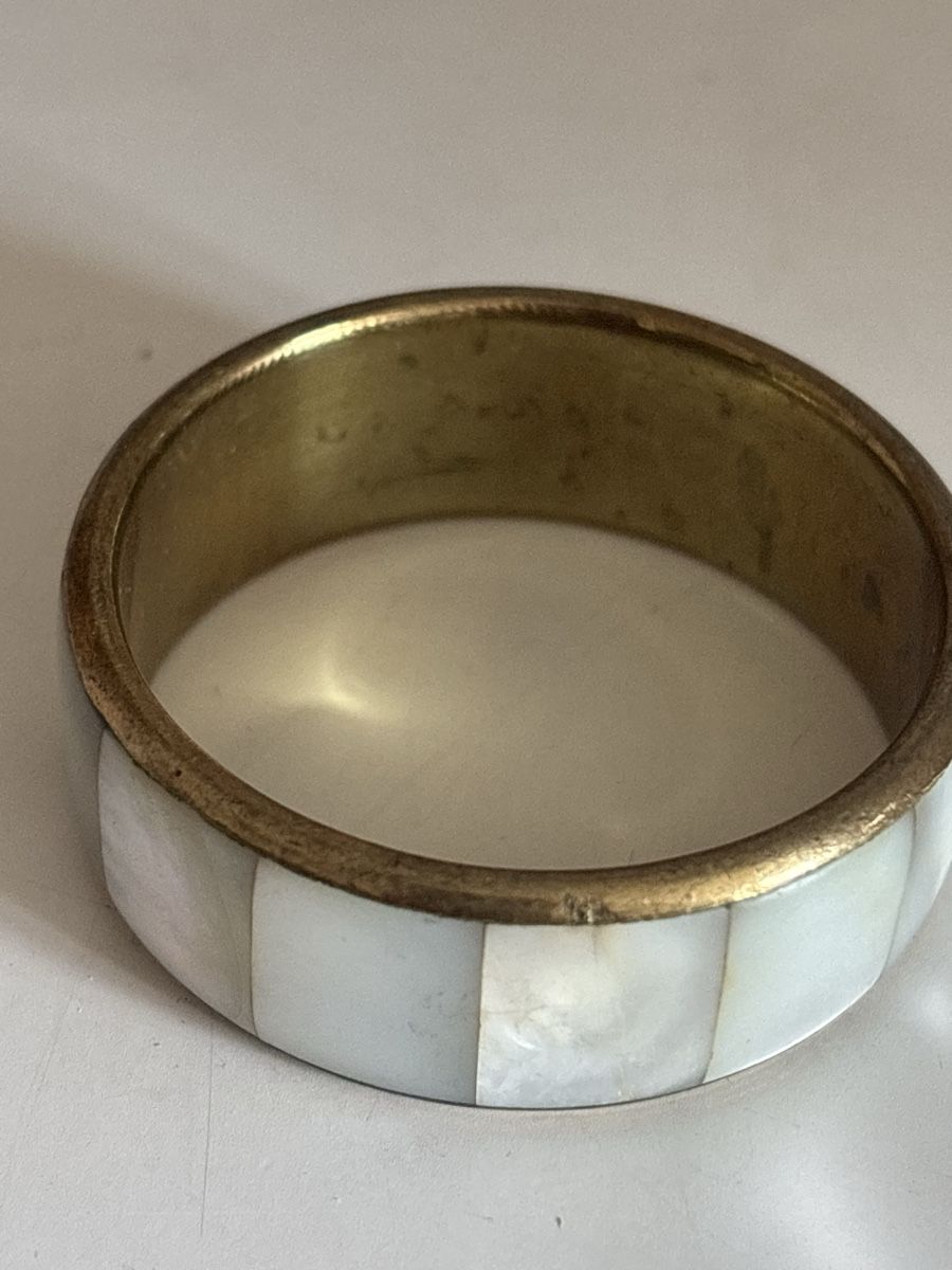 Tutte le decorazioni: Vintage Serviettenring mit Perlmutt-Einlagen – Usato da Plasselb venduto da fte_2kvr 2