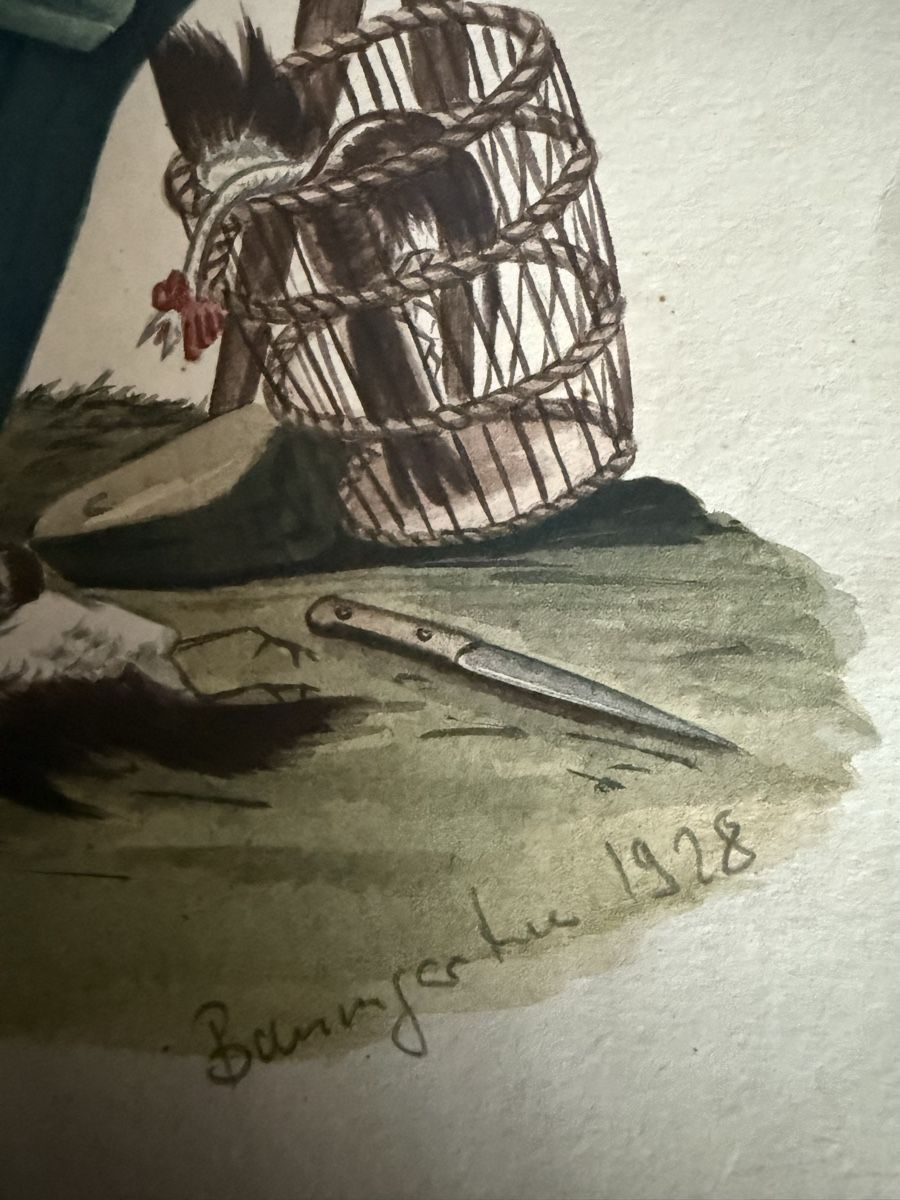 Dipinti: Original Aquarell Tracht 1928 – Usato da Biel/Bienne venduto da Katja01112 3