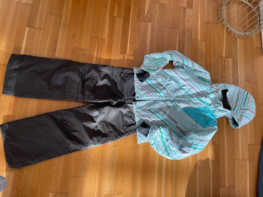 Produktbild von JiAmy Zweiteiliger Schneeanzug Für Kinder, Skianzug Mit Kapuze Mit