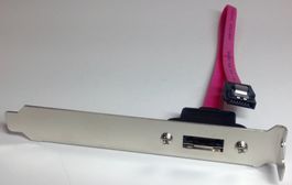 equip 111825 eSATA2 Bracket 1Port mit SATA Adapterkabel 30cm