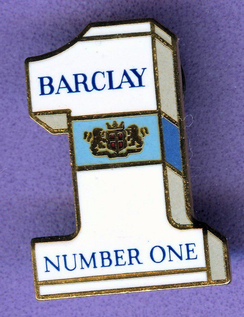 Plaketten & Abzeichen: BARCLAY  NUMBER ONE – Gebraucht aus Winterthur von Sammleroase
