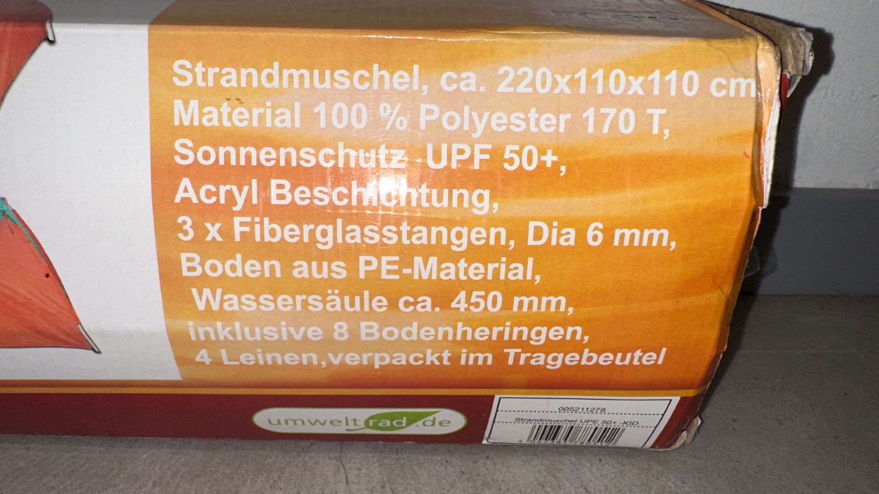 Tende : Strandmuschel, Sonnenschutz, Windschutz – Usato da Schönenbuch venduto da marisli80 6