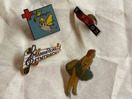 4 Vintage Anstecker Pins