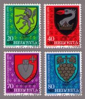 1979_J269-J272_PJ Gemeindewappen_Cadro_Rüte_Perroy.._ET !