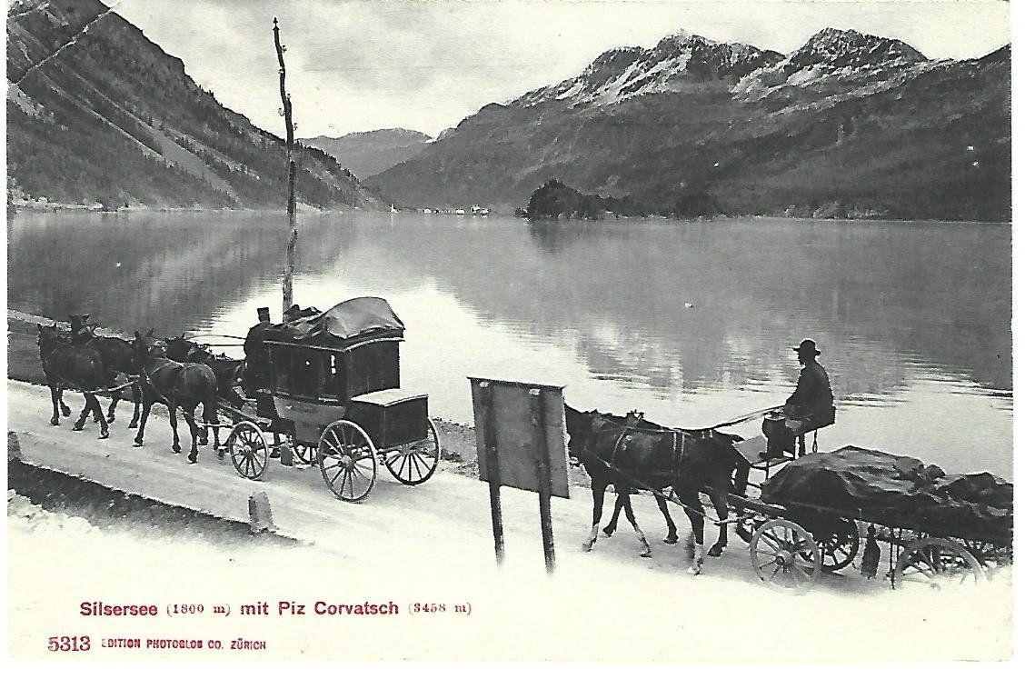 Cartoline postali: Silsersee Kutsche – Usato da Wetzikon ZH venduto da Brulu100