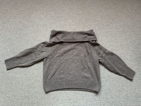 H&M Strickpullover mit Rollkragen grau braun Grösse S
