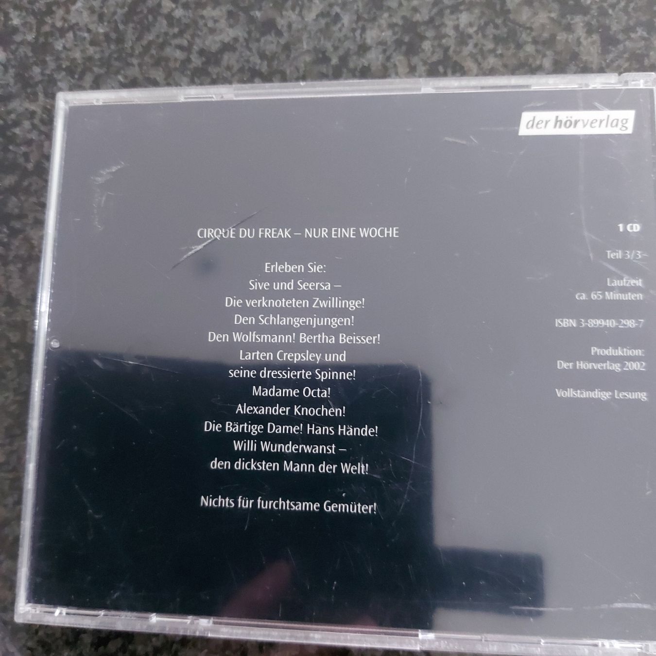 CD: Darian Shan Mitternachts Zirkus CD  – Usato da Trimbach venduto da Shanja99 1