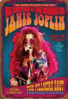 Janis Joplin Blechschild Metal Rock Band