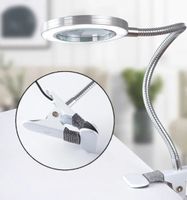 LED Lupenleuchte mit Klemme 8X