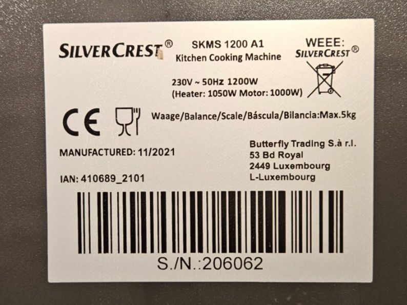 SilverCrest Elettrodomestici da cucina: monsieur cuisine smart – Usato da Meierskappel venduto da Andisebi 3