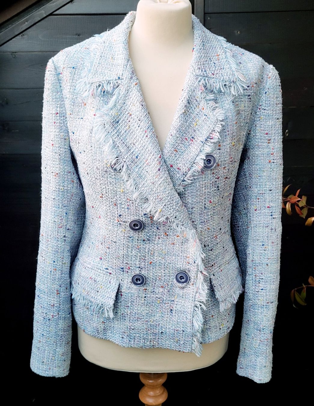 Completi & Tailleur: Costume bleu tweed – Nuovo (secondo la descrizione) da Fribourg venduto da VictoriaShop7 2