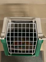 Transportbox Atlas Open grün/beige für grössere Katzen
