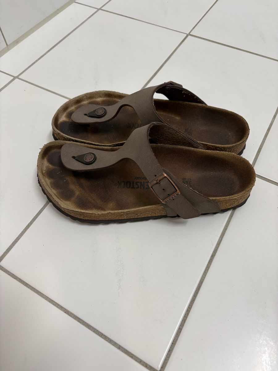 Birkenstock Scarpe da donna: Birkenstock Gizeh, Gr. 38, braun – Usato da Stans venduto da sil_k5f5 1