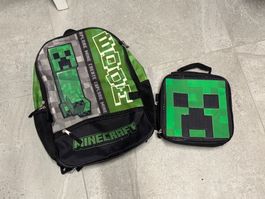 Sac a dos Minecraft avec lunchbag