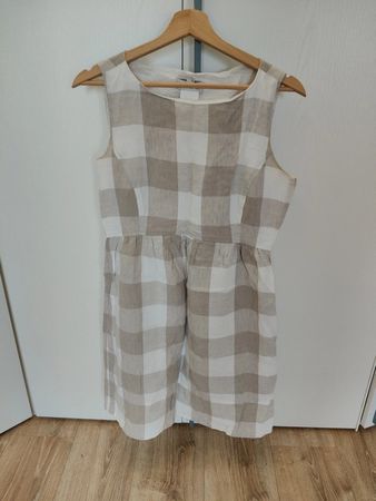 M - INTREND) MAX MARA LEINEN KLEID I