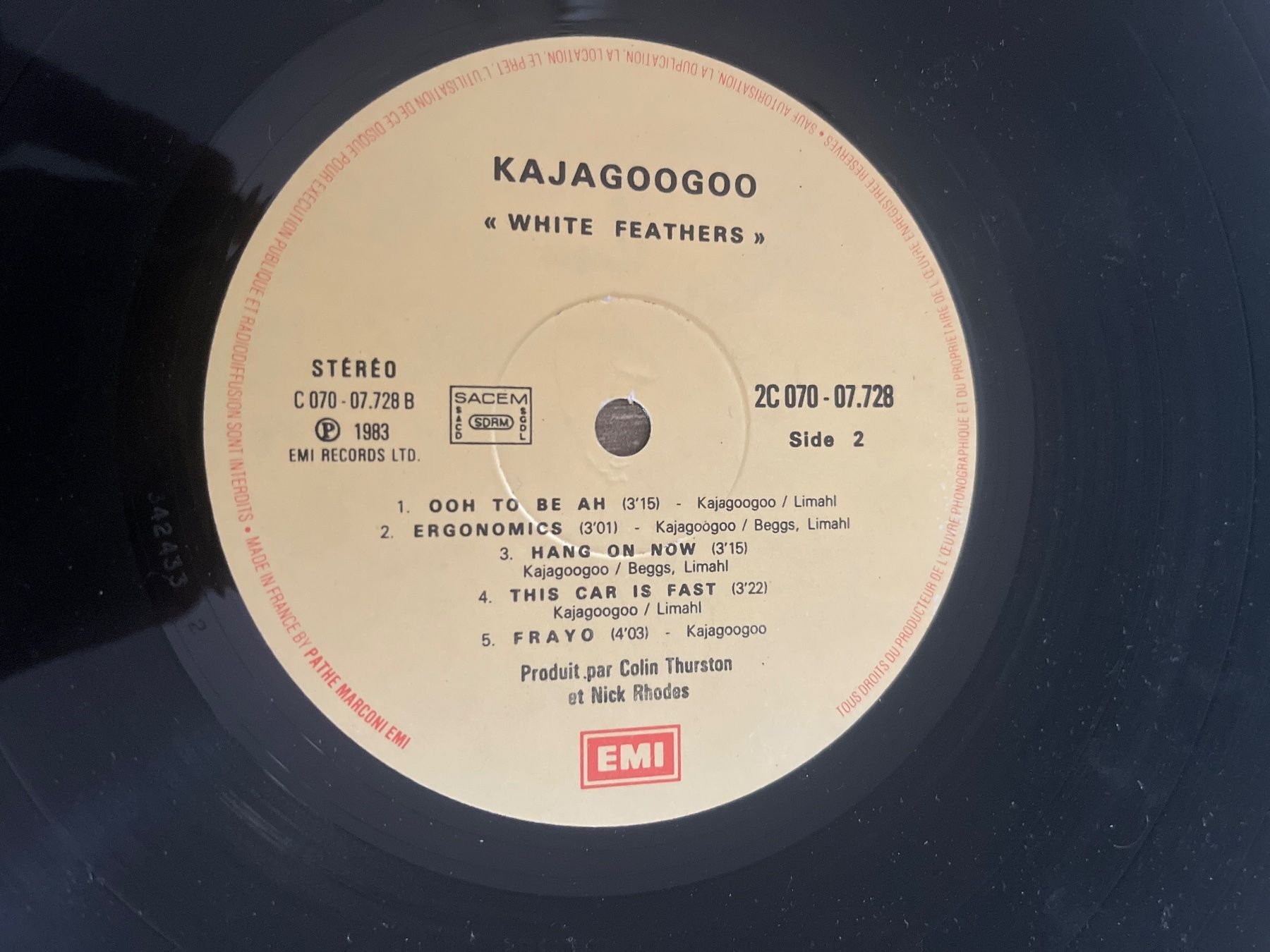 Schallplatten: A578/Kajagoogoo - White Feathers – Gebraucht aus Frutigen von Philippe_jsp 2