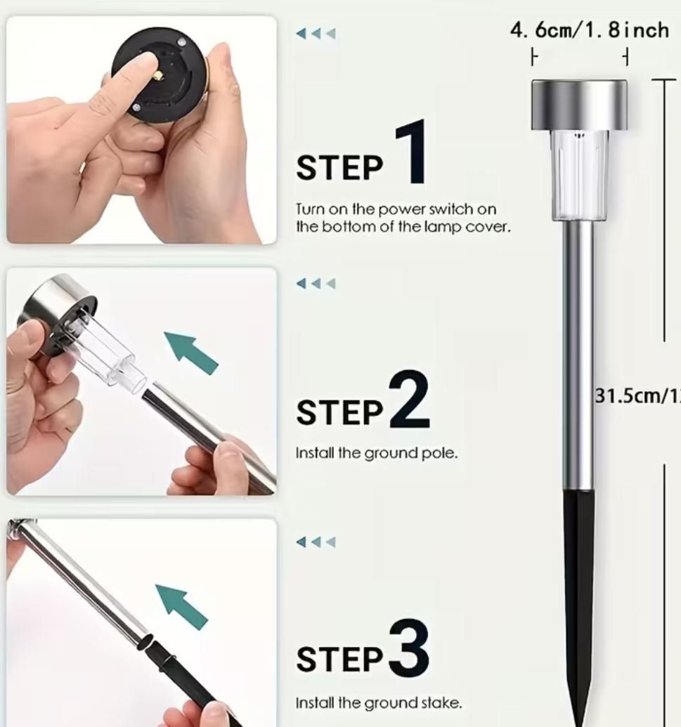 Lampade: LED Solar Garten Lampen  (4 Stk.) – Nuovo e nell'imballaggio originale da Langenbruck venduto da Gumsi 3