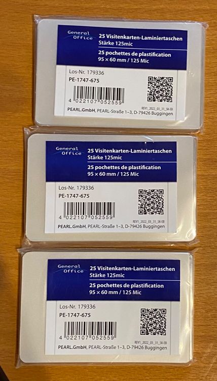Laminiergerät A1 Laminierfolien-Set 100 Stück - Für DIN A3 Bis A7, Stärken 80 Bis 125 Mic, Glänzend Mit Abgerundeten Ecken Din A3 Papier