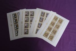 Lichtenstein, 40. Regierungsjubiläum von 1978,  4 Bögen