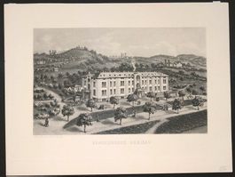 Herisau Krankenhaus Aquatinta von Zollinger