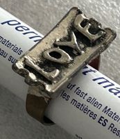 Vintage Statement Ring mit LOVE Schriftzug, Grösse M