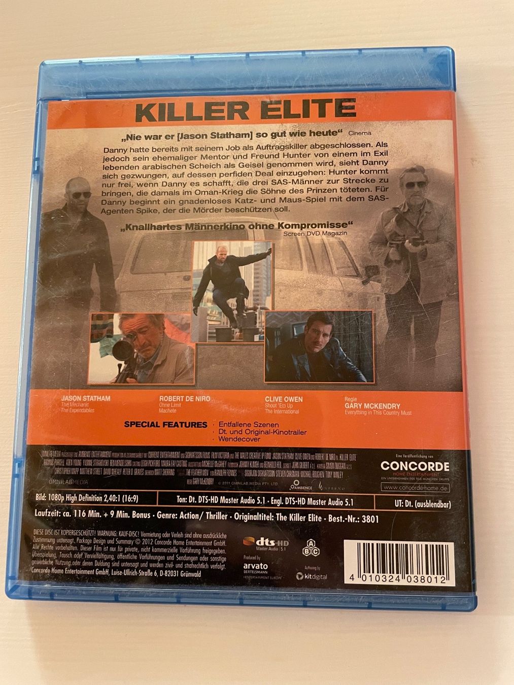 Tutti i DVDs: DVD Killer Elite - Blu-ray - Action mit Statham – Usato da Auenstein venduto da moin. 1