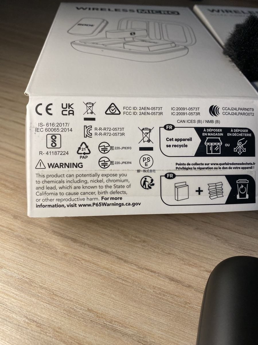 Røde Microphones: RØDE Wireless Micro Mikrofon (USB-C) – D'occasion à Lindau par Om_5hhz 1