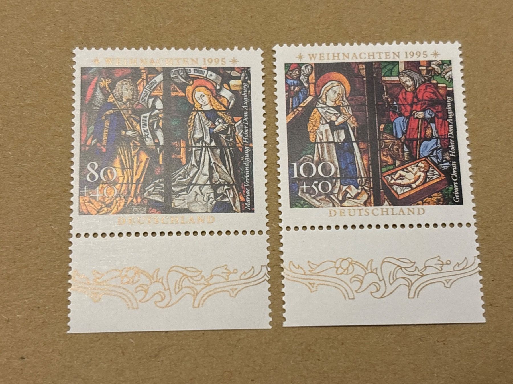 Alle Briefmarken: 2 seltene Briefmarken Weihnachten 1995 – Neu und originalverpackt aus Zürich von engebrunau