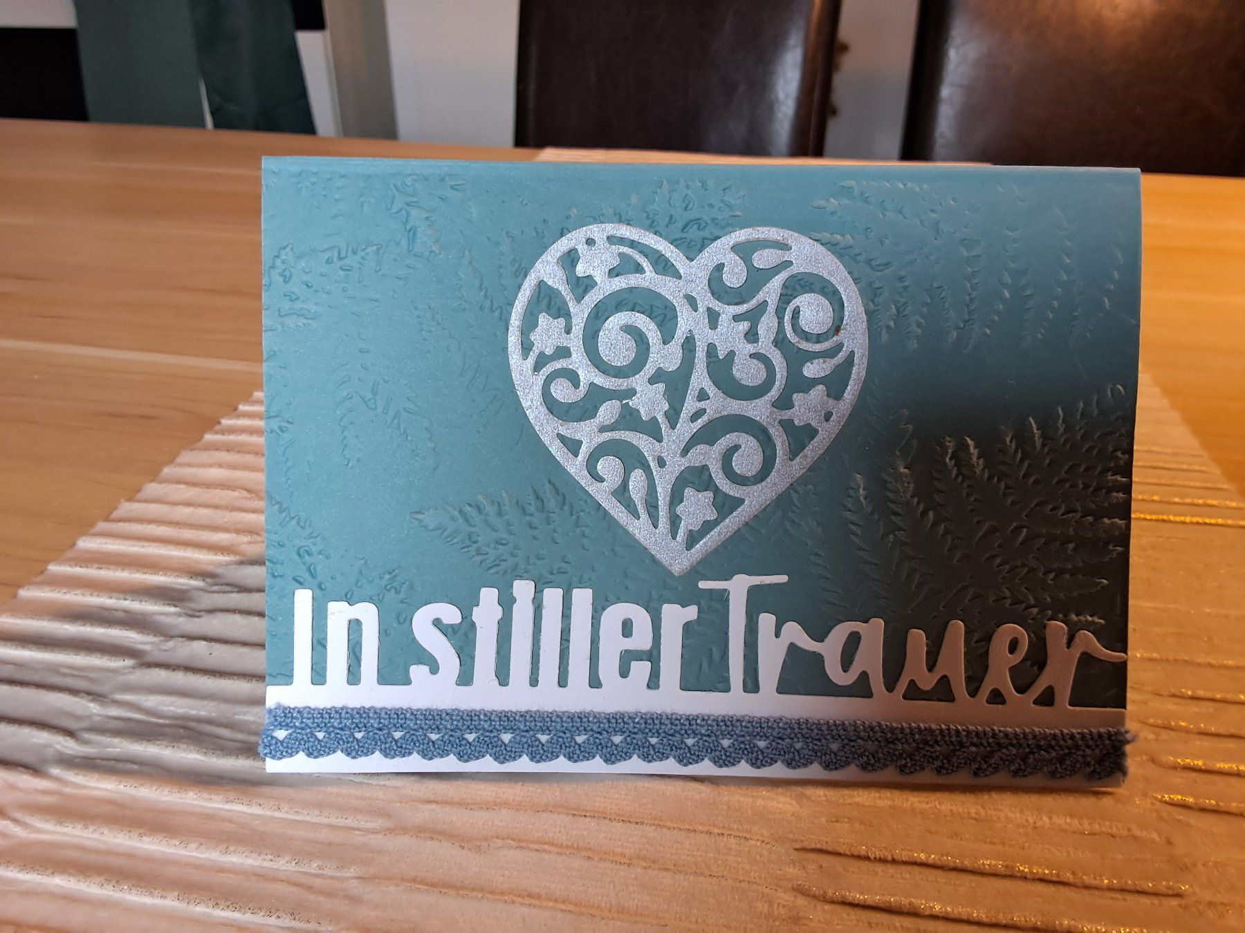 Cartoline: Trauerkarte mit Herz: "In stiller Trauer" A6 Format – Nuovo e nell'imballaggio originale da Rüegsbach venduto da hpl02 1