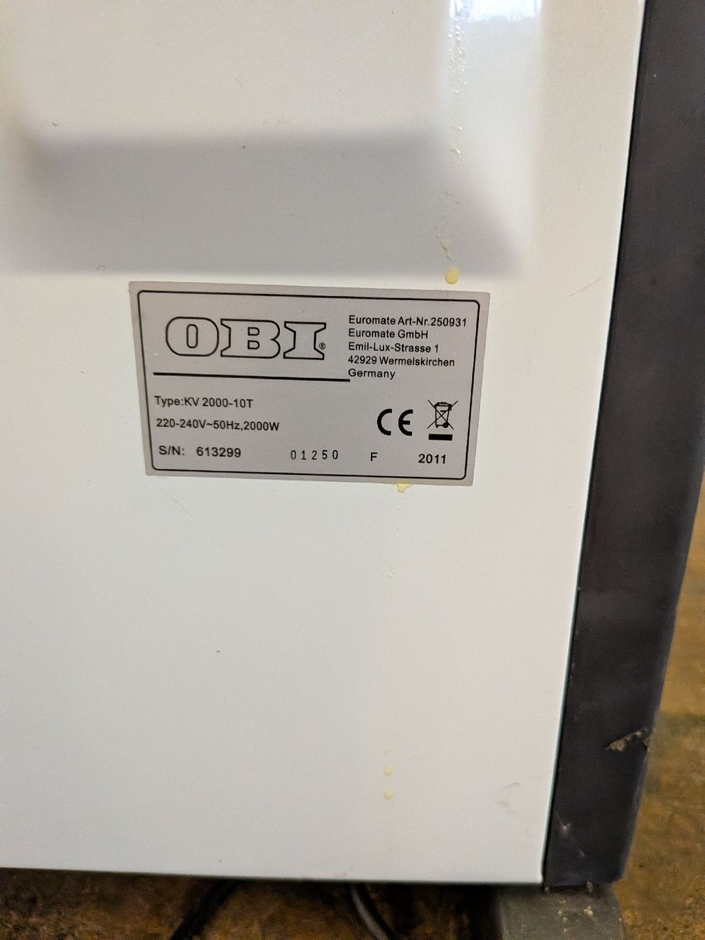 Radiatori: Heizung 2000 Watt  – Usato da Künten venduto da sheila017 2