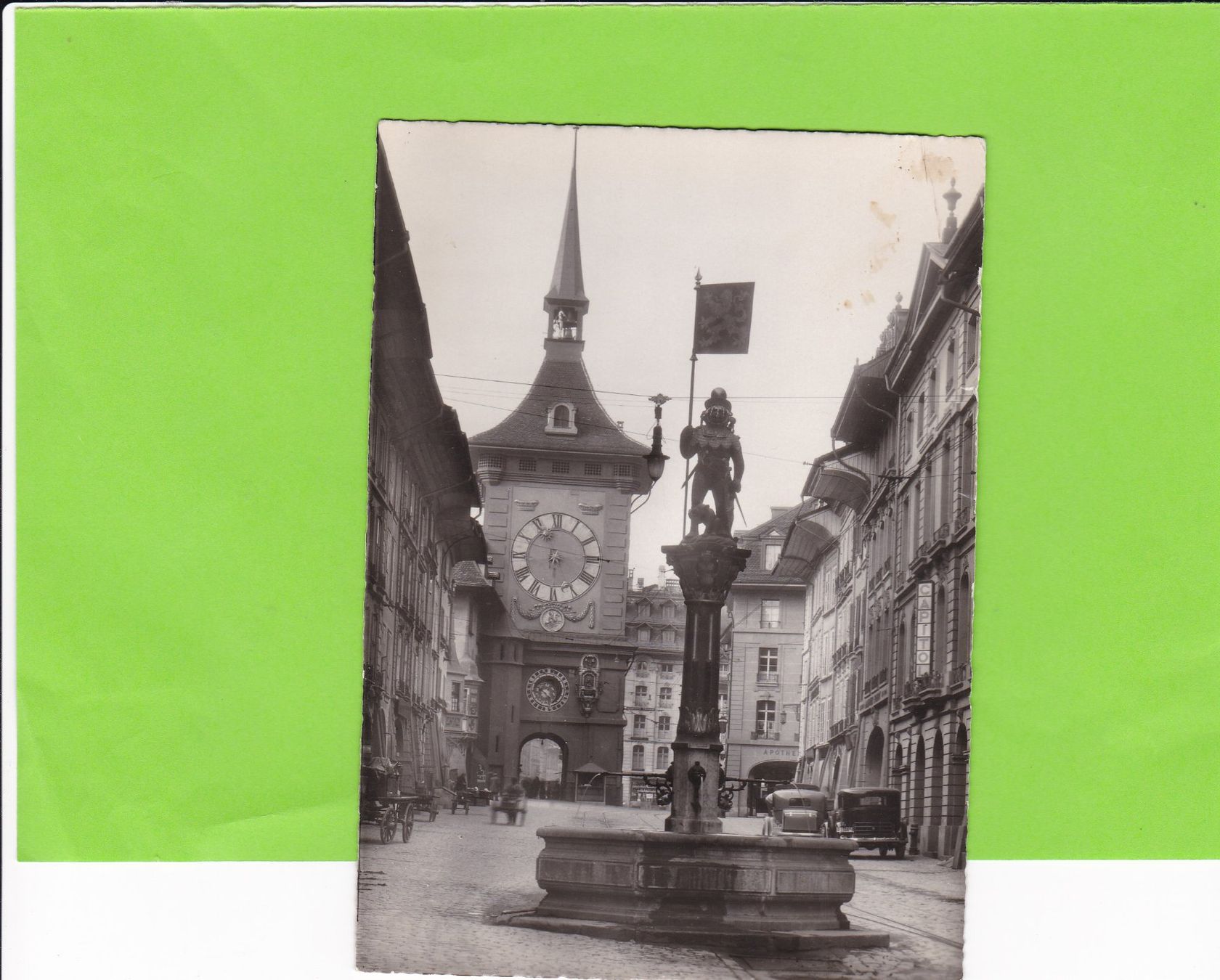 Cartes postales: Bern-Zähringerbrunnen-Oldtimer – D'occasion à St. Peterzell par neckertal