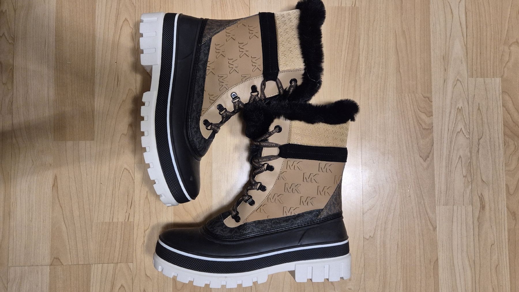 Michael Kors Scarpe da uomo: Michael Kors Ozzie Mixed Stiefel – Nuovo (secondo la descrizione) da St. Gallen venduto da eli_c2kr 5