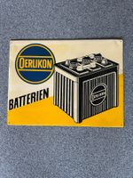 Werbetafel , Oerlikon  Batterien , 50 - er Jahre