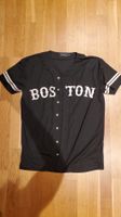 Baseball T-Shirt Boston Topman Schwarz Grösse M