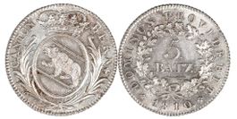 Bern Kanton 5 Batzen von 1810 (Stempelglanz)