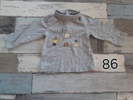 86 Verbaudet Baby-Pulli, Gr. 86, Langarm, Grau, Top Zustand!