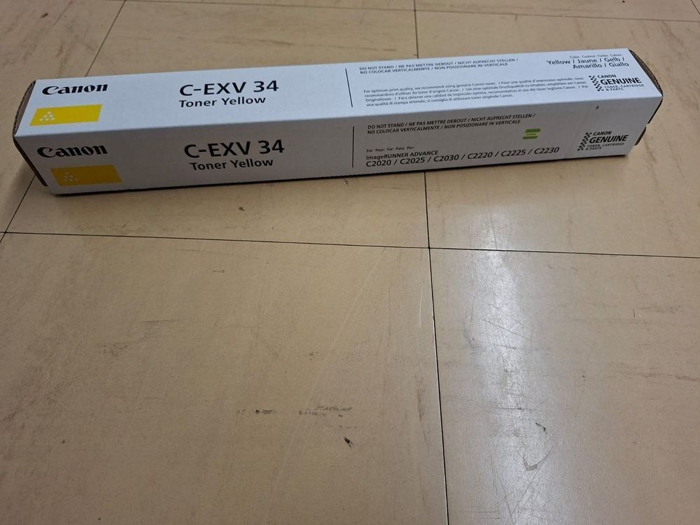Canon Cartucce per stampanti & toner: Canon C-EXV 34 Toner Yellow – Nuovo e nell'imballaggio originale da Liestal venduto da CTEAG