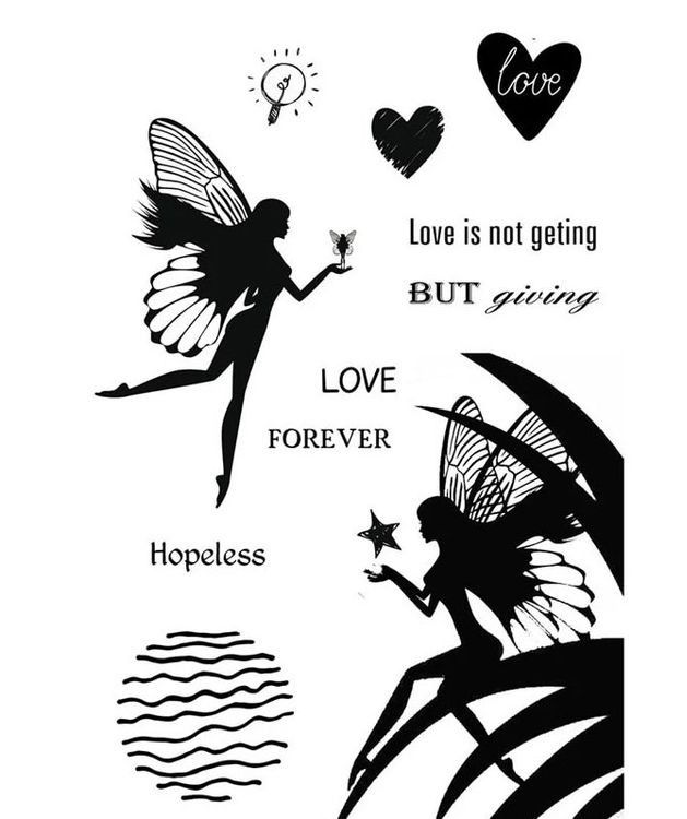 DRJCKOLOTH Silikonstempel Set - 4 Transparente Stempel Mit Blumen & Blättern Für DIY Projekte