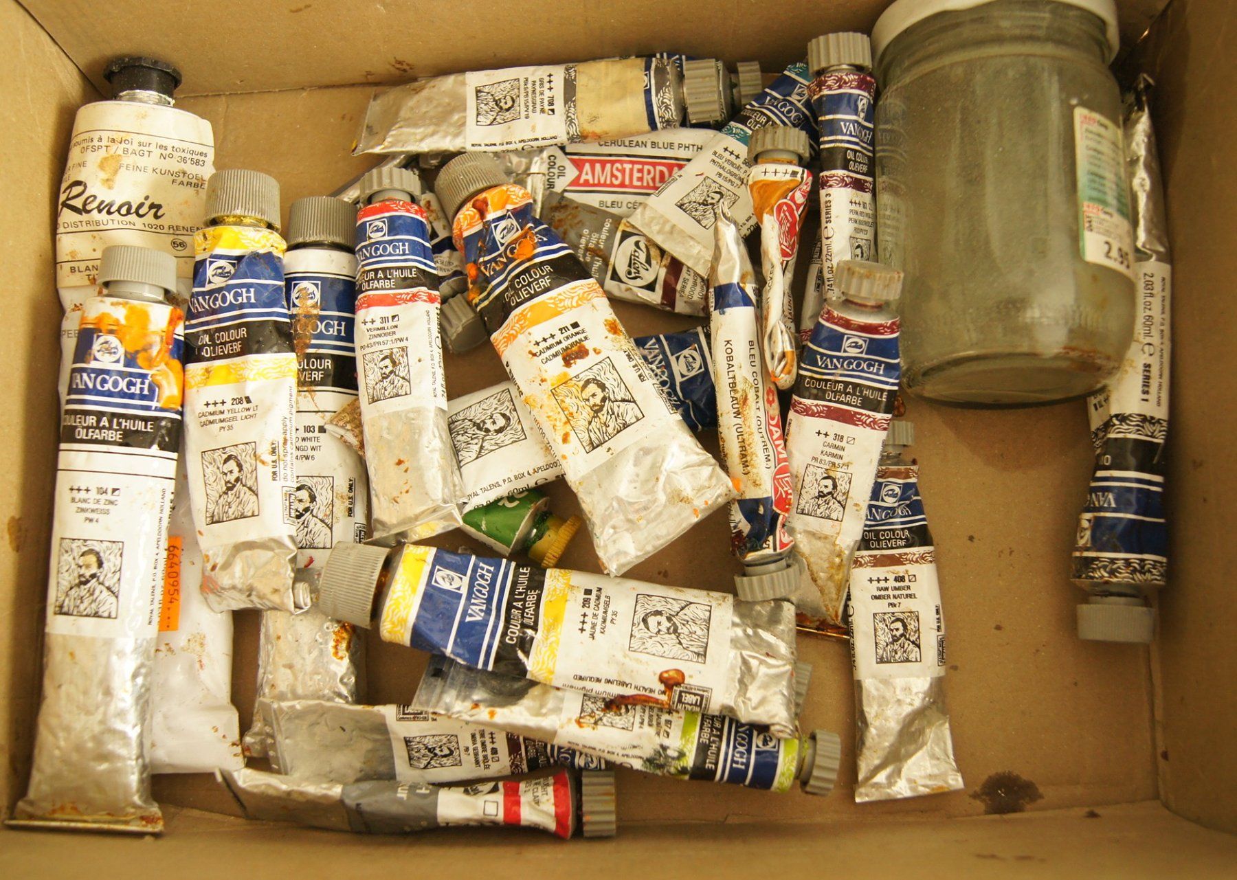 Colori: Oelfarben mit dazu nötigen Flüssigkeiten – Usato da Fribourg venduto da erw_68dx