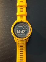 Garmin Instinct Solar gelb: Robuste Uhr in s. gutem Zustand
