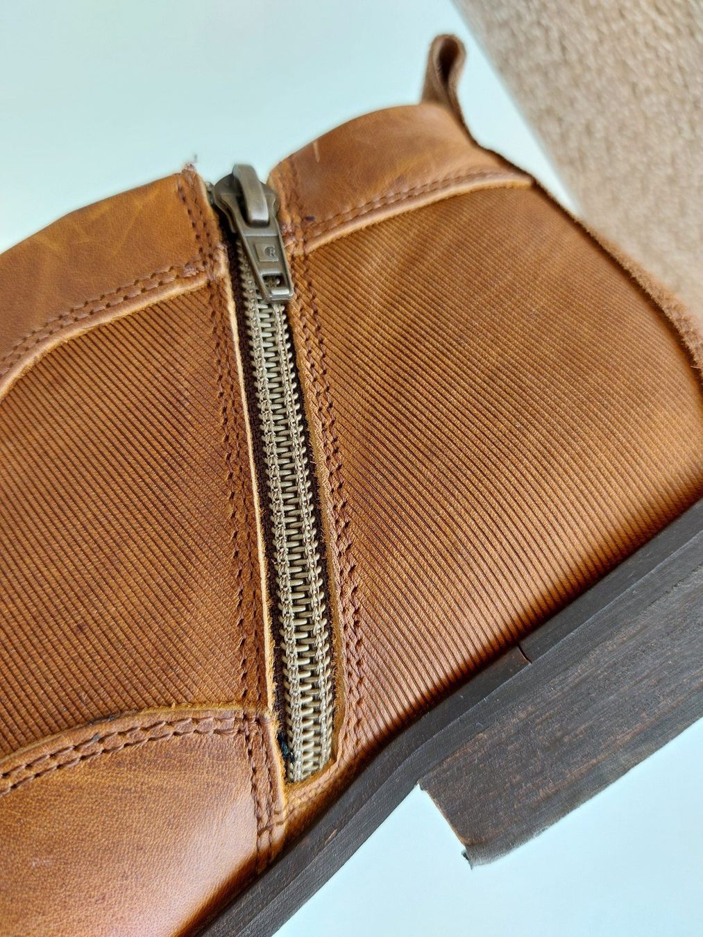 Scarpe da uomo: Paar Lederschuhe AM hellbraun Grösse 45 – Usato da Niederdorf venduto da Schuerch_steff 8
