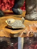 originales netsuke, spatz. meiji periode. japan