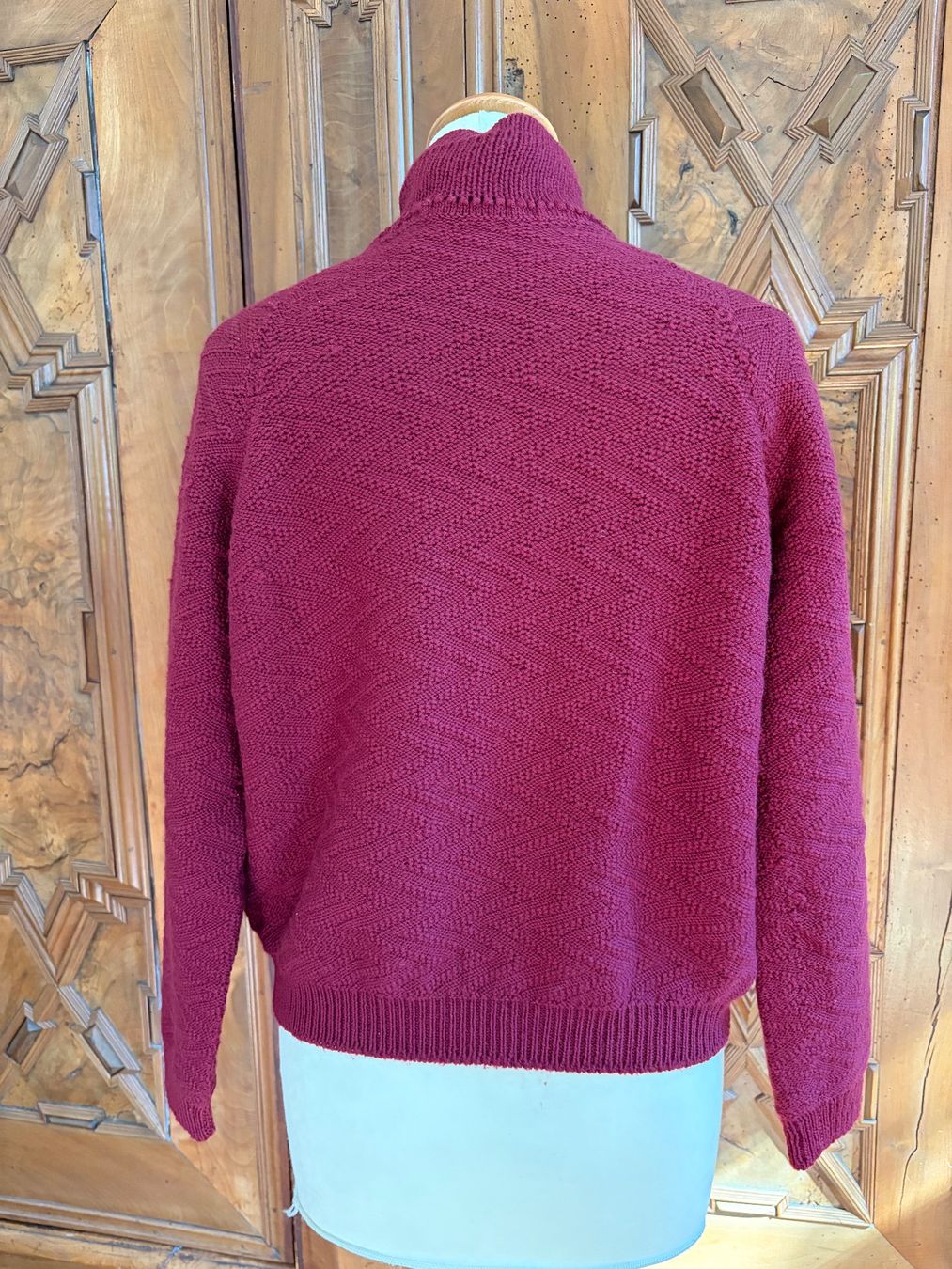 Giacche: HAND MADE STRICKJACKE Größe M  100 % Wolle – Usato da Interlaken venduto da Bona55 6